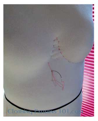 shaping the bust of the body form