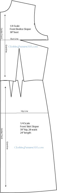 How to Draft a Sheath Dress Pattern