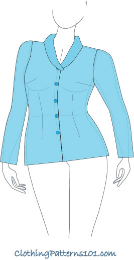 womens fitted shirt pattern