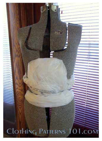 body form with padding at the belly