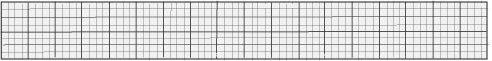 sketch of a grid ruler used for sewing and quilting