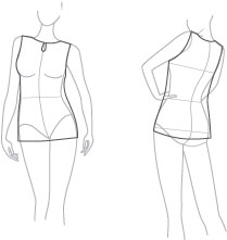 how to sketch a blouse - neckline