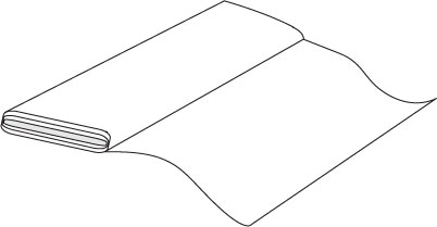 sketch of a bolt of plain muslin fabric sketch of a bolt of plain muslin fabric
